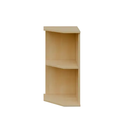 TZ 2 - 3 kancelářská skříň rohová, levá, 750x360x400, javor horský